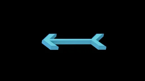 3D Arrow Navigation And Visual Guides And Targeting Video stock 292337927