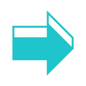 3D Arrow Sign Three Dimensional Icon Stock Illustration