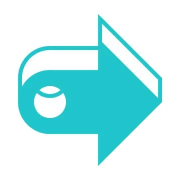 3D Arrow Sign Three Dimensional Icon Stock-Illustration