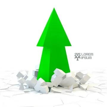 3D arrow. Vector illustration. 3D arrow. Vector illustration. Copyright: x... Foto stock