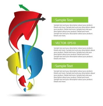 3D arrow wallpaper Stock Illustration