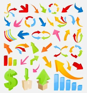 3D arrow4 Stock Photos