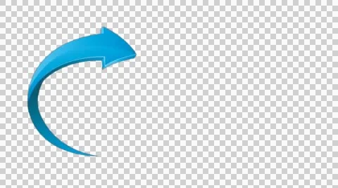 3D arrows blue on transparent background  Stock Footage 42952653