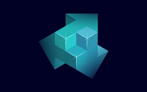 3D arrows brainstorm different way solutions concept. Business idea solving Illustrazione stock