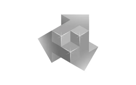 3D arrows brainstorm different way solutions concept. Business idea solving 스톡 일러스트