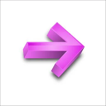 3D Arrows colors vector illustration Stock Illustration