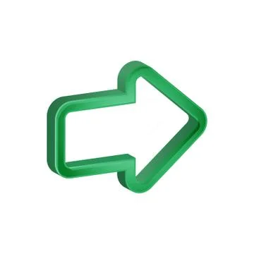 3D Arrows colors vector illustration Stock Illustration