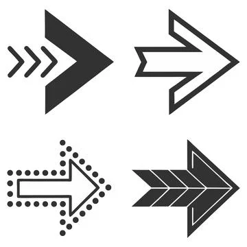 3d arrows direction guide flat design vector illustration Stock Illustration