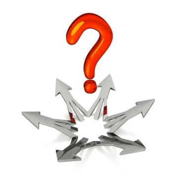 3D Arrows - Directions Stock Illustration