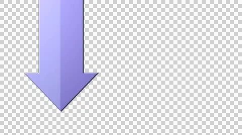 3D arrows down on transparent background Stock Footage 42939775