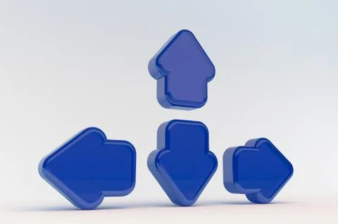 3d arrows Stock Illustration