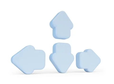 3d arrows Stock Illustration