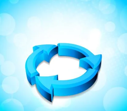 3d arrows Stock Illustration