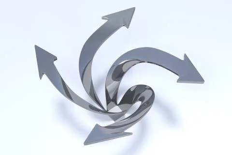 3D Arrows - Imagination Stock Illustration