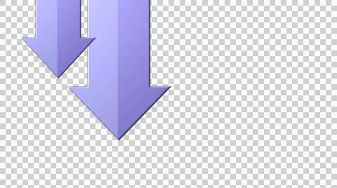 3D arrows on transparent background  Stock Footage 42940254