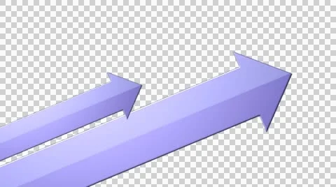3D arrows on transparent background Stock Footage 42940455