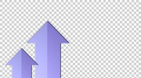 3D arrows on transparent background  Stock Footage 42940665