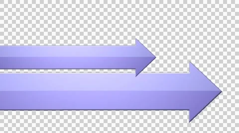 3D arrows on transparent background  Stock Footage 42953035