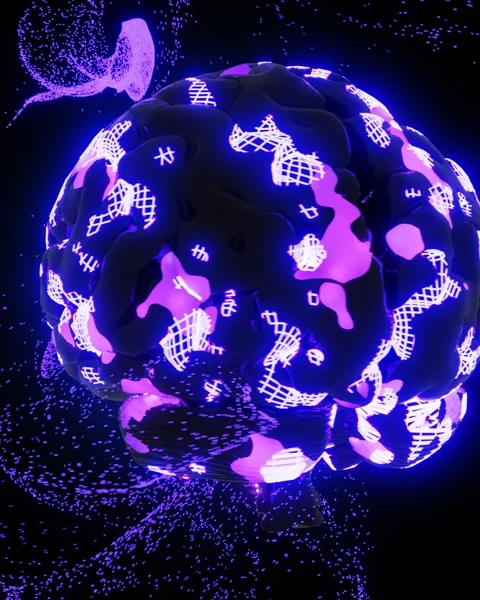 3D Artificial intelligence brain concept Video stock 277462635