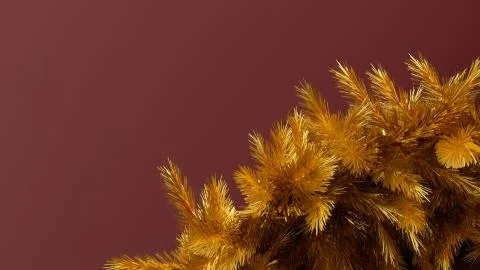 3d asbtract background with pine branch and place for the title text. Christm Stock Illustration