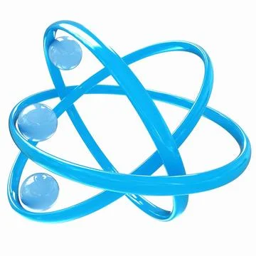 3d atom 3d atom isolated on white background Copyright: xZoonar.com/Sergii... Stock Photos