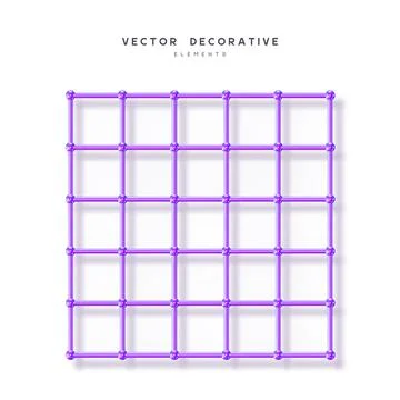 3d atom array grid. Stock Illustration