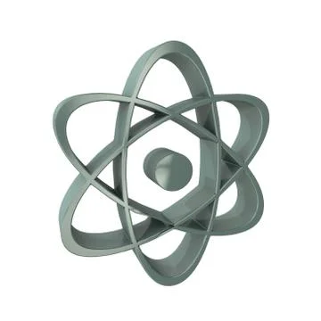 3d atom symbol Stock Illustration