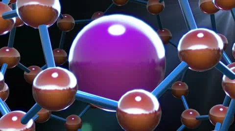 3D Atom VBHD0442 Video stock 22652356