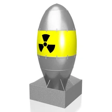 3D atomic bomb Stock Illustration