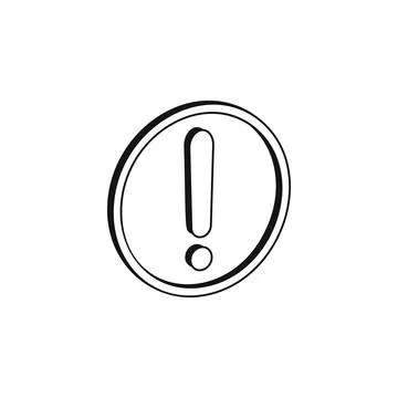 3D Attention Sign icon. Element of danger signs icon. Premium quality graphic Stock Illustration