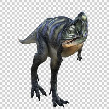 3D Aucasaurus dinosaur illustration isolated on transparent Stock Illustration