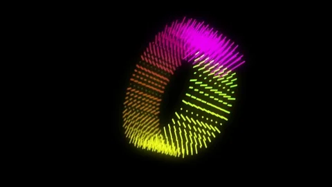 3D Audio Equalizer VJ Loop Video stock 80846356