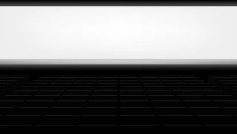 3D Auditorium Scene. Blank Screen Empty Display イラスト素材