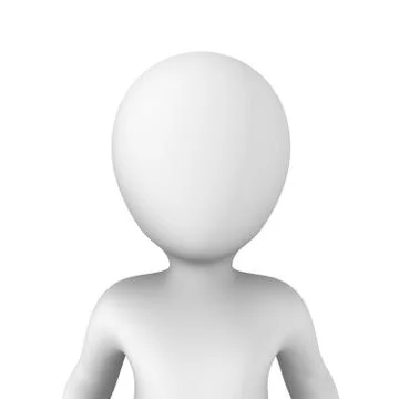 3d avatar face. Stock Illustration