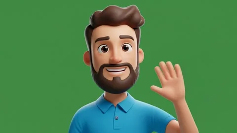 3d avatar friendly Stock Footage 313105629