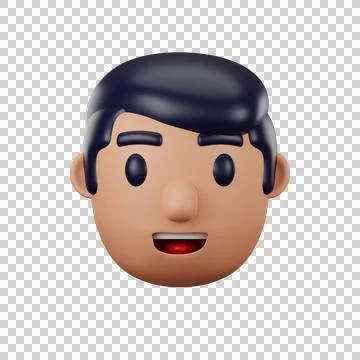 3d avatar profile man Stock Illustration