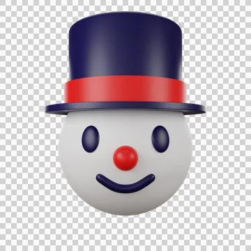 3d avatar snowman Stock Illustration