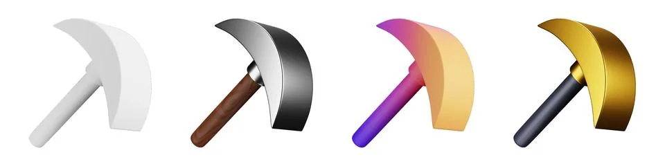 3D axe creative medieval equipment graphics and icons 스톡 일러스트