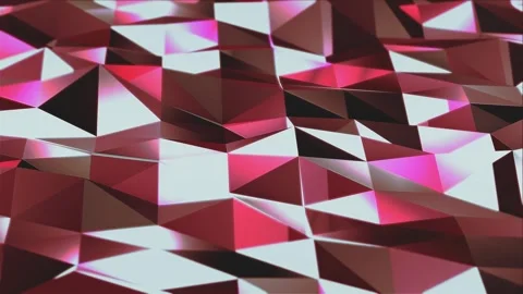 3D backdrop with geometric tech red patterns. Stock Footage 289576536