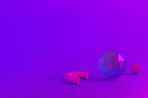 3D background. Abstract background with geometric shapes. Vector illustration Stock Illustration