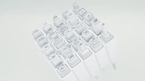 3d background abstract. Satisfying abstract animation.  Motion geometric cu.. Stock Footage 271718037