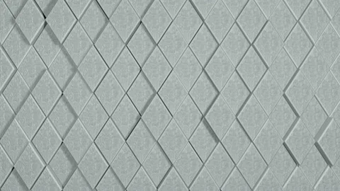 3D background animation of stylish stone rhombuses. Looped Video stock 107536678