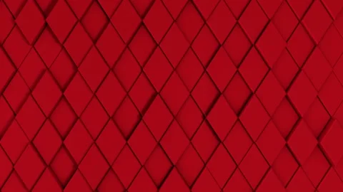 3D background animation of stylish stone rhombuses wall. Looped Video stock 107536849