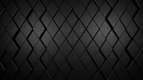 3D background animation of stylish stone rhombuses. Looped Video stock 107537383