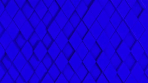 3D background animation of stylish stone rhombuses. Looped Video stock 107930443
