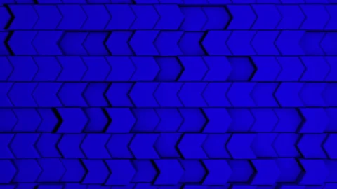 3D background animation of stylish stone arrows wall. Looped Video stock 107930521