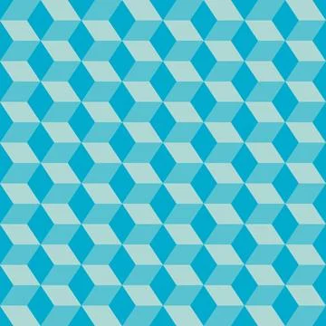 3d background of blue cubes vector illustration Stock Illustration