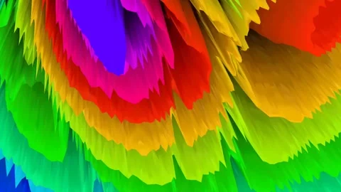 3D background color rainbow lines bright colorful Stock Footage 153421666