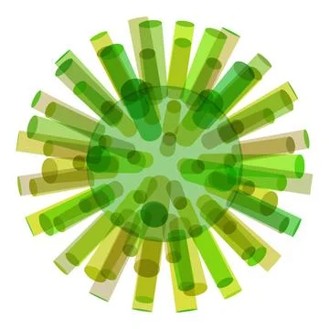 3d background, cylinders. Molecular structure, symbol. 3d background with ... Foto stock