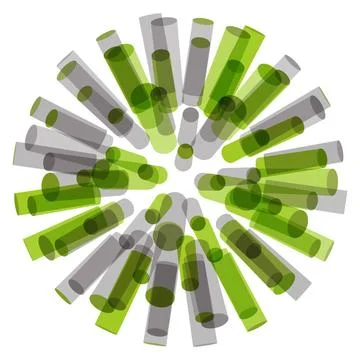 3d background, cylinders. Molecular structure, symbol. 3d background, cyli... Foto stock